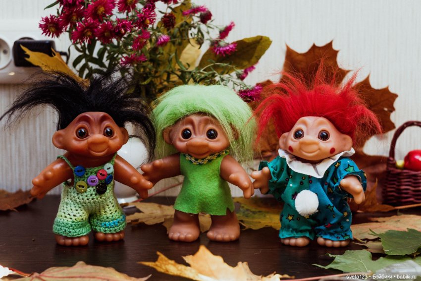 Мои любимые тролли — Игрушки Тролли (Trolls): винтажные Dam и Russ