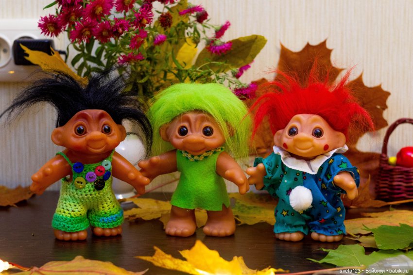 Мои любимые тролли — Игрушки Тролли (Trolls): винтажные Dam и Russ
