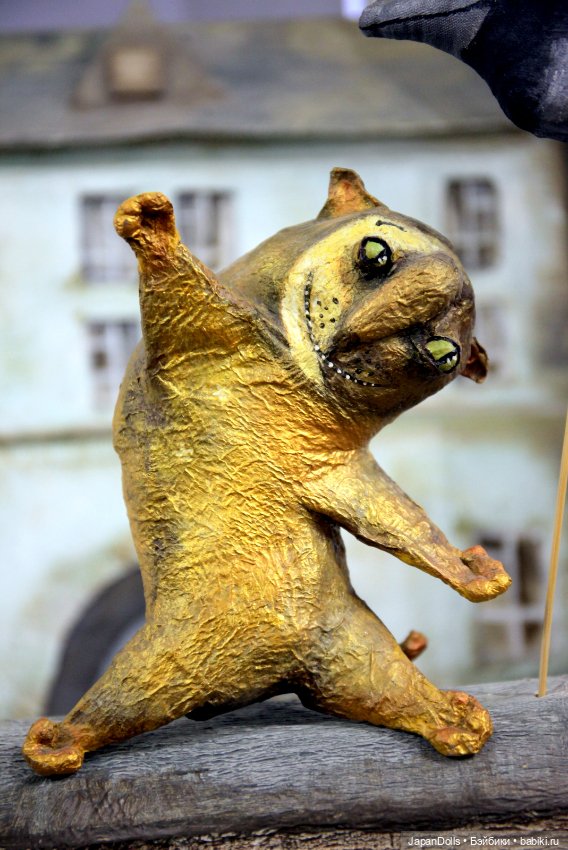 "Лунный кот" на выставке "Куклы с характером. Четвертая высота"