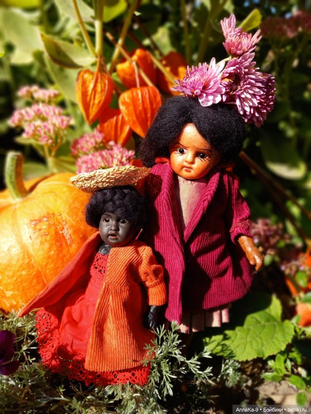 Тыквенный спас — Антикварные куклы Mignonette (Миньонетта): карманные (фото 3)