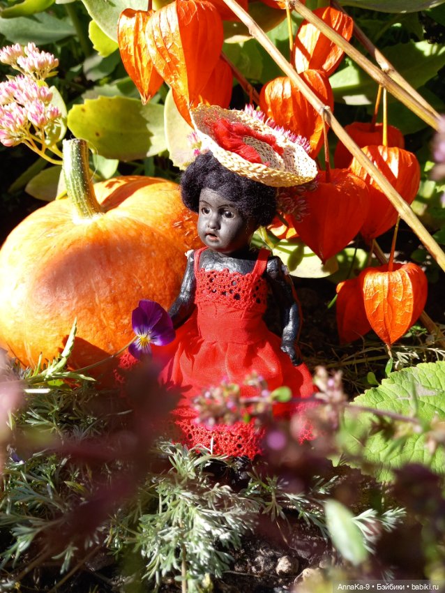 Тыквенный спас — Антикварные куклы Mignonette (Миньонетта): карманные