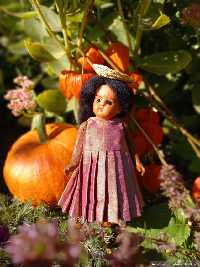 Тыквенный спас — Антикварные куклы Mignonette (Миньонетта): карманные (фото 2)