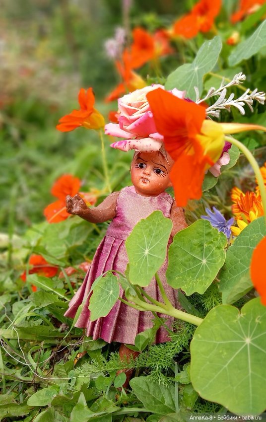 Тыквенный спас — Антикварные куклы Mignonette (Миньонетта): карманные