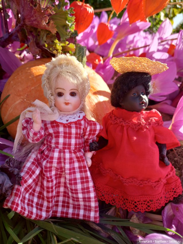 Тыквенный спас — Антикварные куклы Mignonette (Миньонетта): карманные (фото 5)