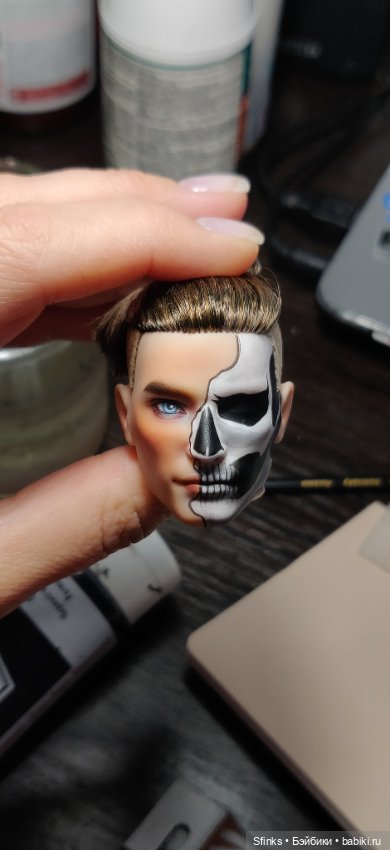 Голова — ООАК и кастом Барби (Barbie): репейнт (фото 3)