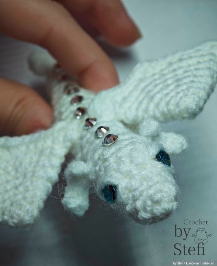 Снежный дракончик — Вязаные игрушки и амигуруми: крючком (фото 8)