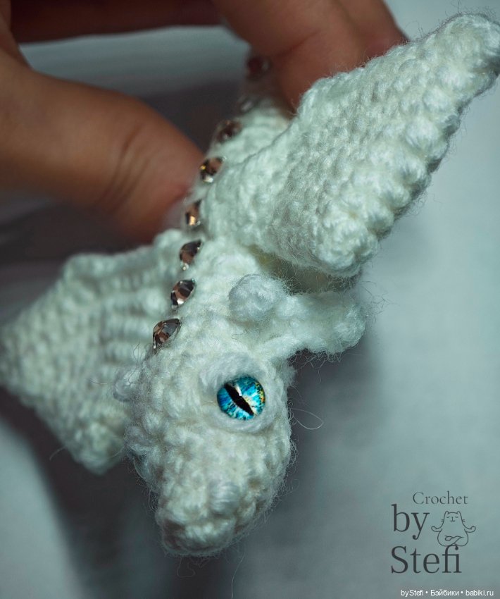 Снежный дракончик — Вязаные игрушки и амигуруми: крючком