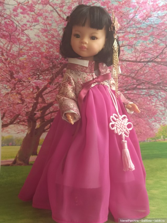 Ханбок для Ханако — Куклы Paola Reina (Паола Рейна): новинки (фото 2)