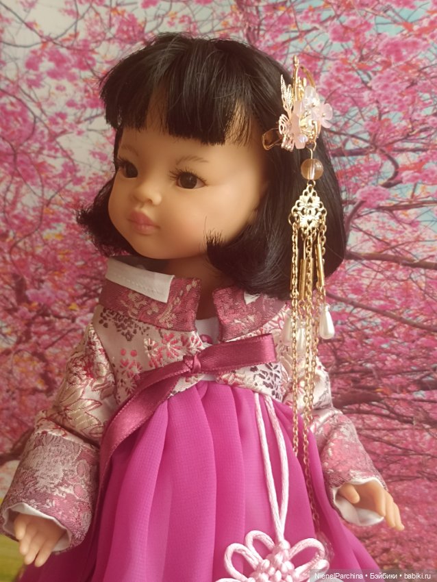 Ханбок для Ханако — Куклы Paola Reina (Паола Рейна): новинки (фото 3)