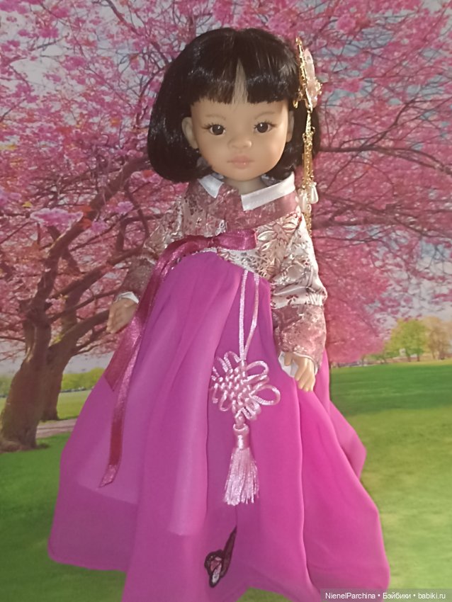 Ханбок для Ханако — Куклы Paola Reina (Паола Рейна): новинки