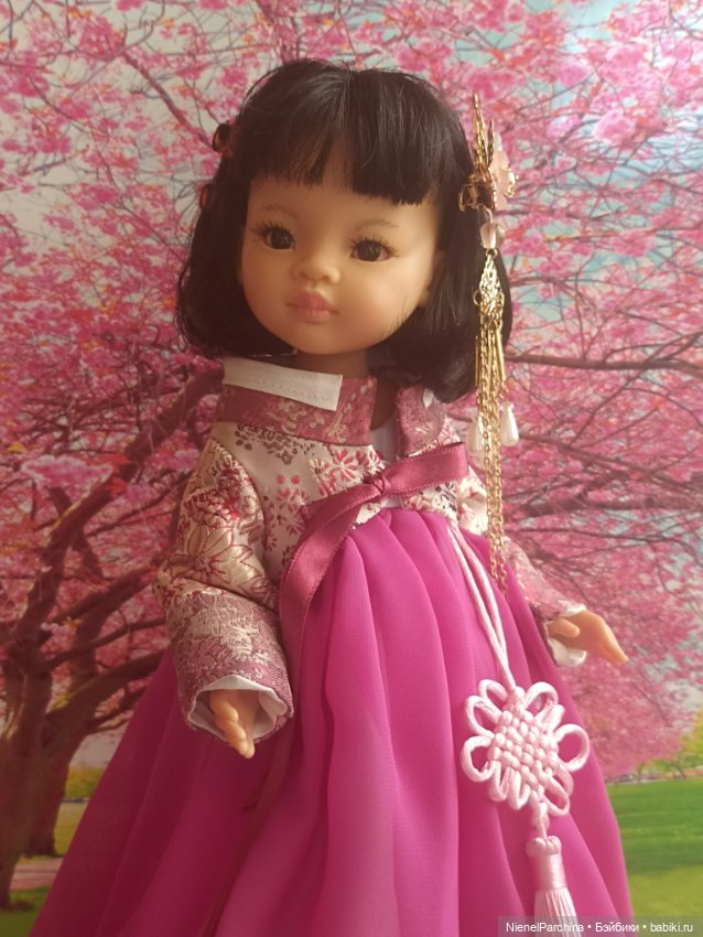 Ханбок для Ханако — Куклы Paola Reina (Паола Рейна): новинки