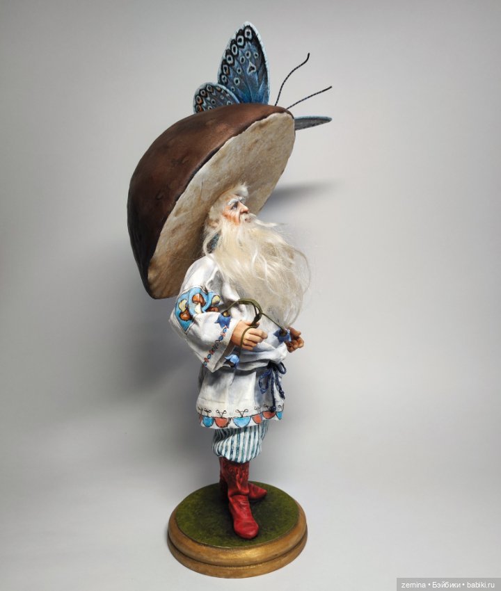 Старичок-Боровичок — Лепка авторских кукол: полимерная глина (фото 7)