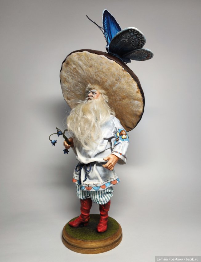 Старичок-Боровичок — Лепка авторских кукол: полимерная глина (фото 6)