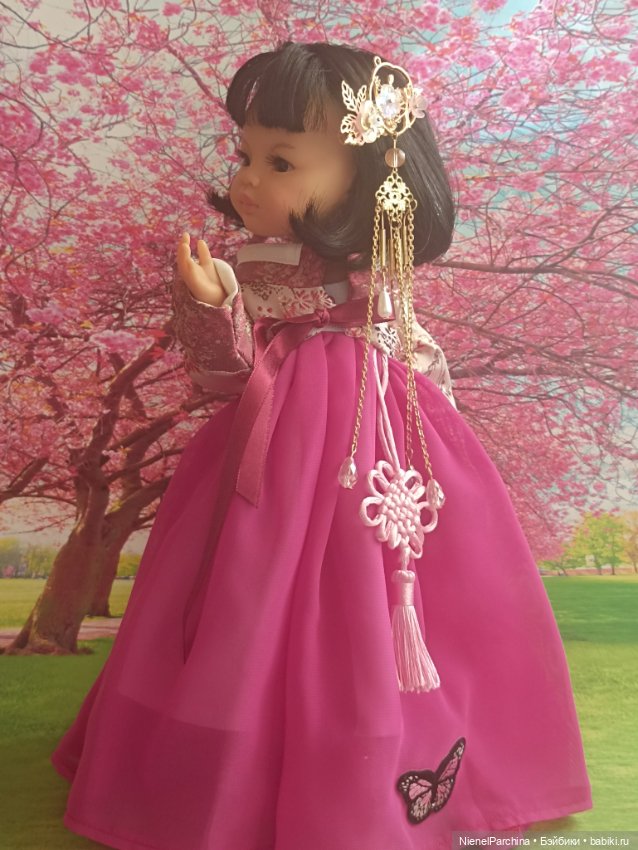 Ханбок для Ханако — Куклы Paola Reina (Паола Рейна): новинки (фото 6)