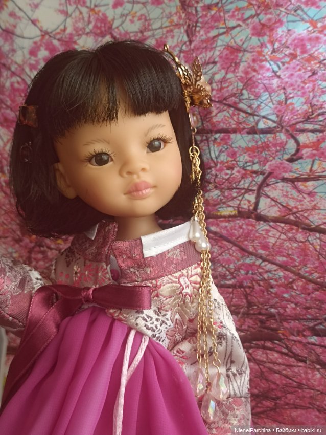 Ханбок для Ханако — Куклы Paola Reina (Паола Рейна): новинки (фото 9)