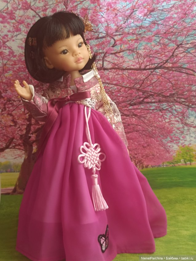 Ханбок для Ханако — Куклы Paola Reina (Паола Рейна): новинки (фото 8)