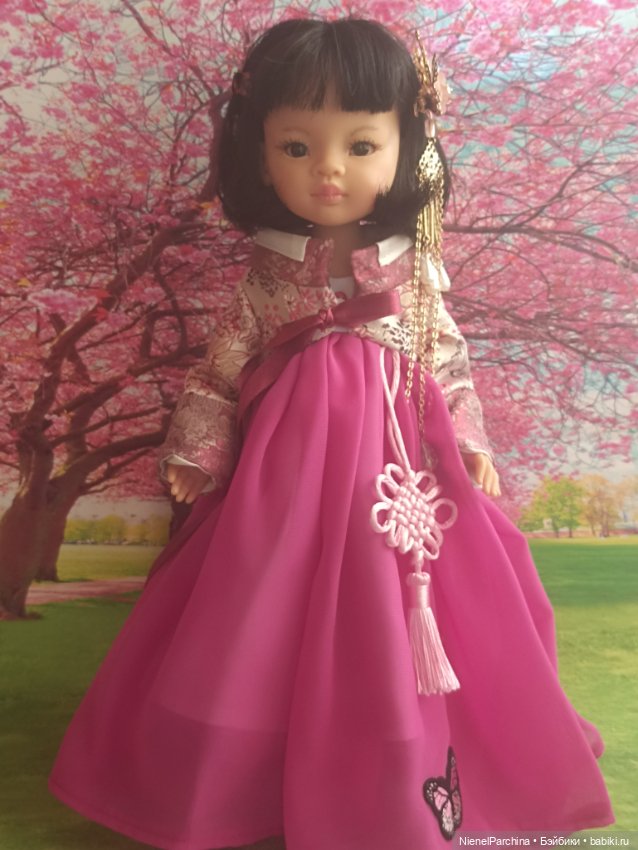 Ханбок для Ханако — Куклы Paola Reina (Паола Рейна): новинки (фото 4)