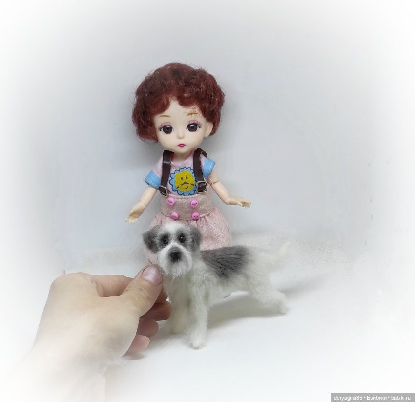 Двортерьер — Валяные игрушки из шерсти: сухое валяние (фото 4)