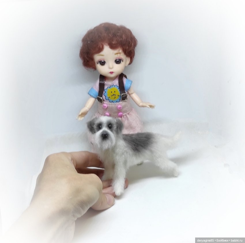 Двортерьер — Валяные игрушки из шерсти: сухое валяние (фото 5)