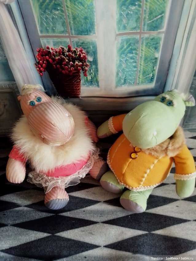 Матильда и Клотильда — Текстильные игрушки и примитивы: кофейные