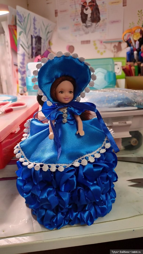 Куколка в оттенках Гжели — Одежда и обувь для кукол своими руками: фото (фото 3)