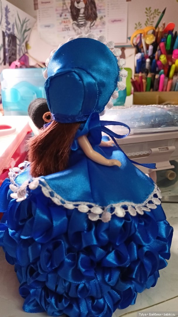 Куколка в оттенках Гжели — Одежда и обувь для кукол своими руками: фото (фото 6)