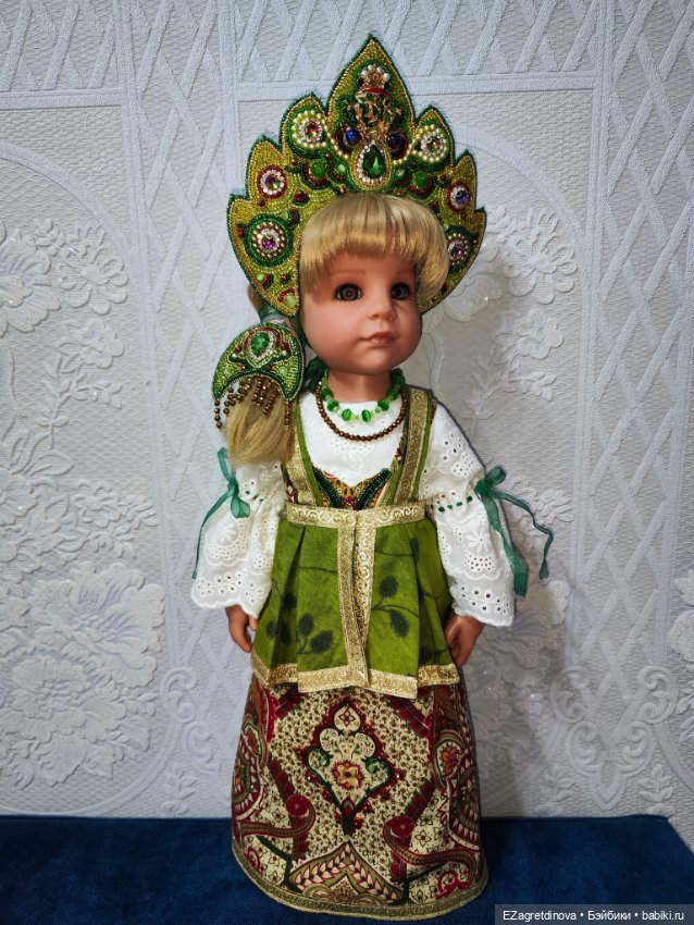Костюм Царевны-лягушки — Одежда и обувь для кукол своими руками: фото (фото 3)
