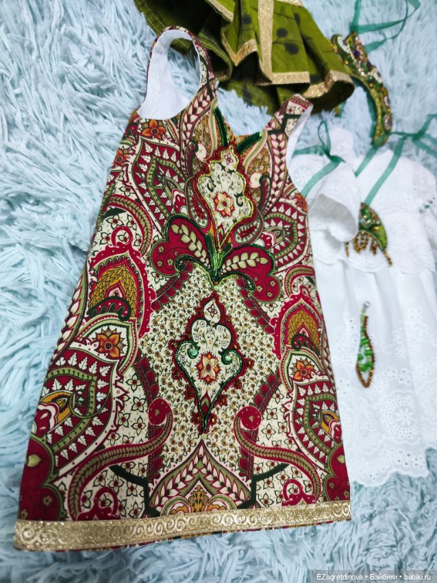 Костюм Царевны-лягушки — Одежда и обувь для кукол своими руками: фото