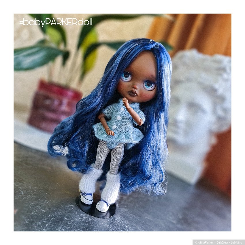 Темнокожий кастом #17 — Куклы Blythe (Блайз) ООАК: кастом (фото 6)