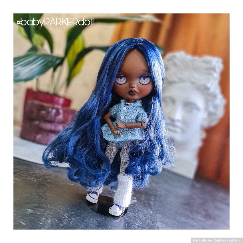 Темнокожий кастом #17 — Куклы Blythe (Блайз) ООАК: кастом (фото 5)