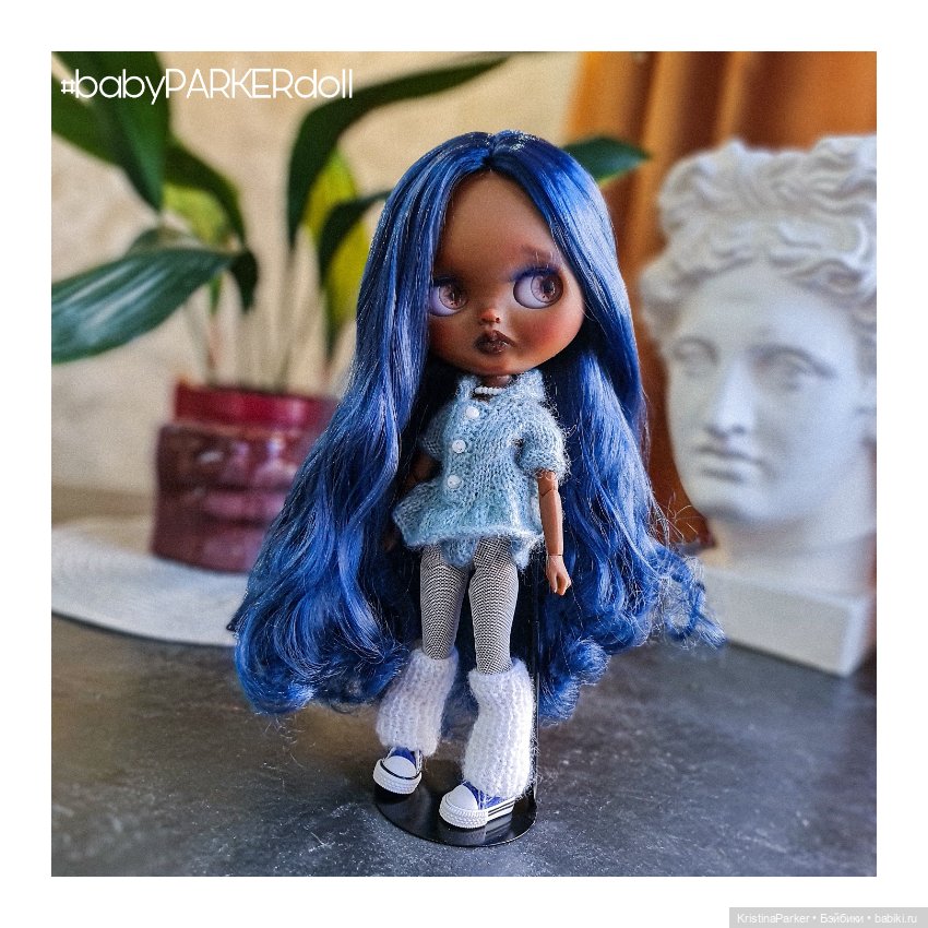 Темнокожий кастом #17 — Куклы Blythe (Блайз) ООАК: кастом (фото 4)