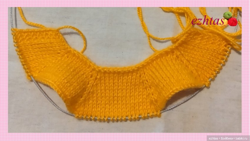 МК Вязаное платье с узором «Мини шотландка» (Авторское платье) (фото 7)