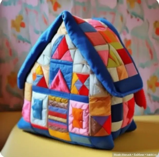 Необычные интерьерные подушки в виде домиков создают уютную и комфортную обстановку в любой комнате