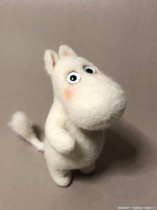 Мумий-троль — Валяные игрушки из шерсти: сухое валяние