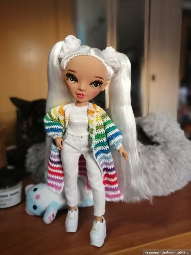 Вязаная радуга — Одежда и обувь для кукол своими руками: фото