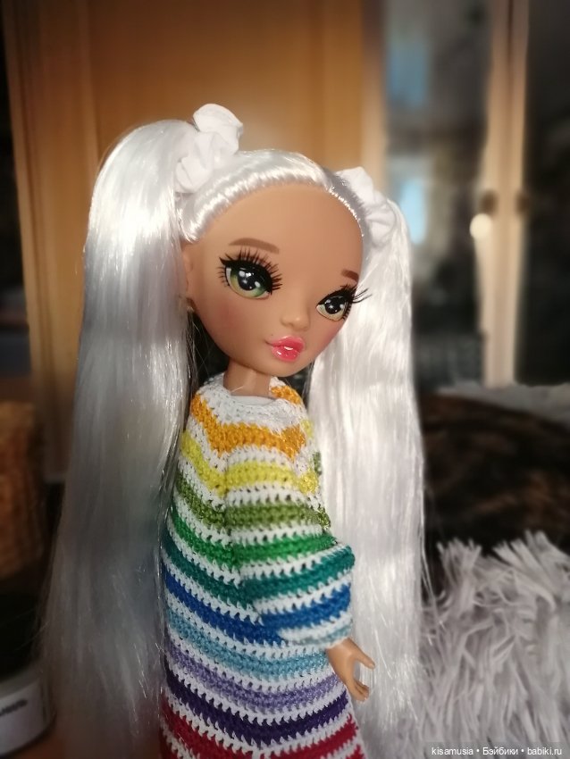 Вязаная радуга — Одежда и обувь для кукол своими руками: фото