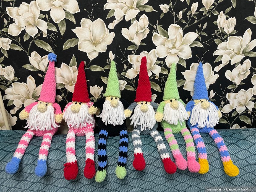 Гномик ручной работы — Вязаные игрушки и амигуруми: крючком