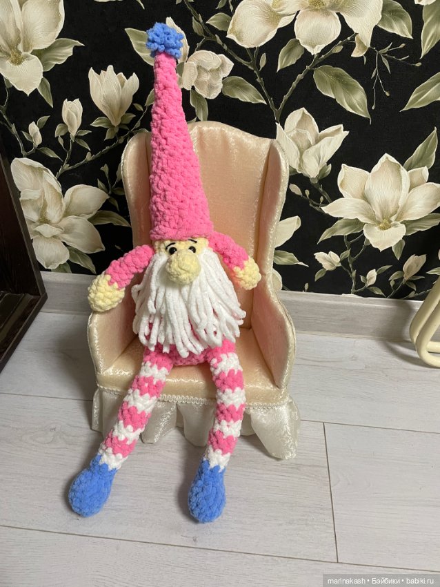 Гномик ручной работы — Вязаные игрушки и амигуруми: крючком (фото 6)