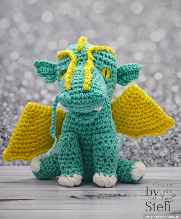 Дракон Фараон — Вязаные игрушки и амигуруми: крючком