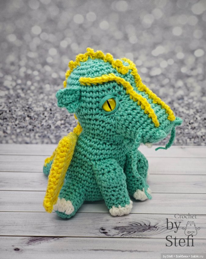 Дракон Фараон — Вязаные игрушки и амигуруми: крючком