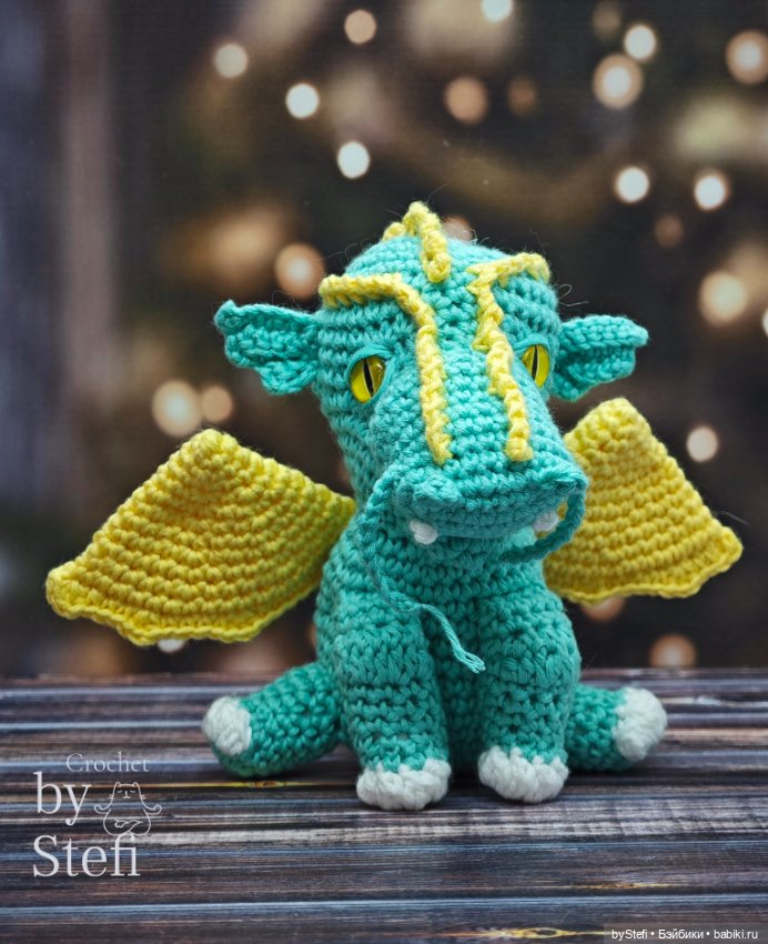 Дракон Фараон — Вязаные игрушки и амигуруми: крючком