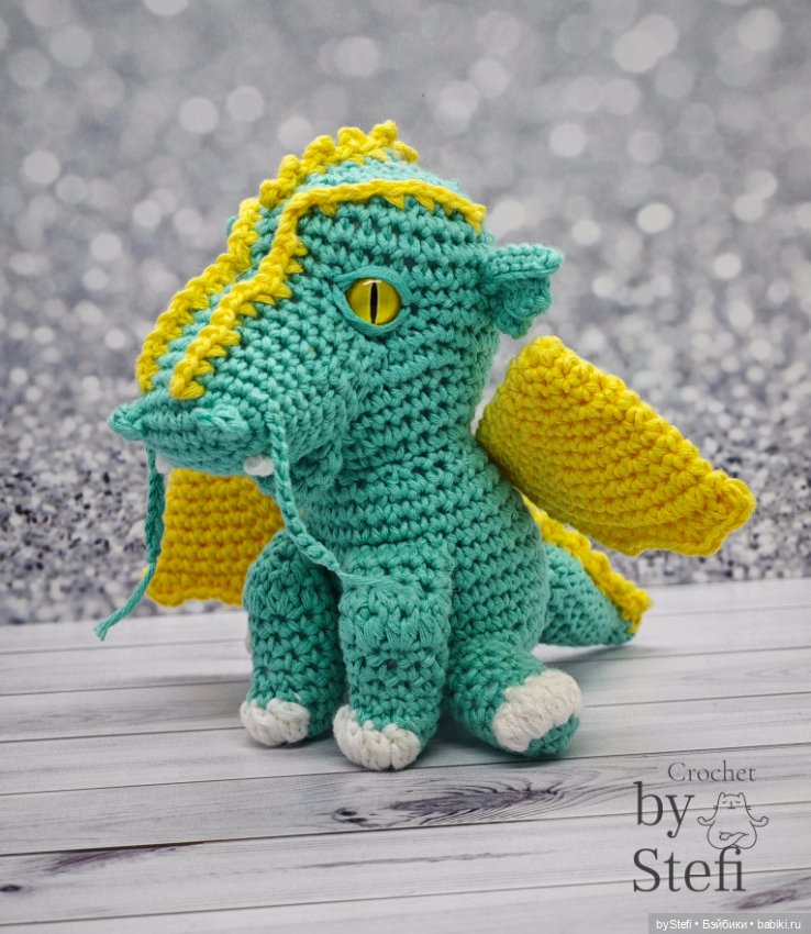 Дракон Фараон — Вязаные игрушки и амигуруми: крючком