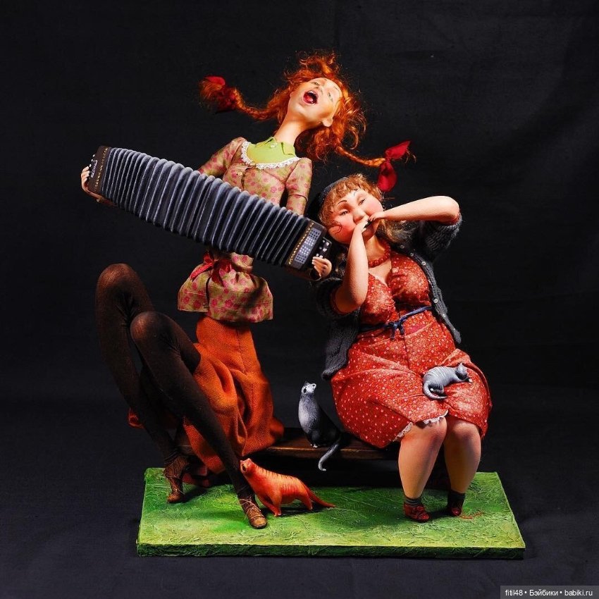 Авторские куклы творческого дуэта АняМаня