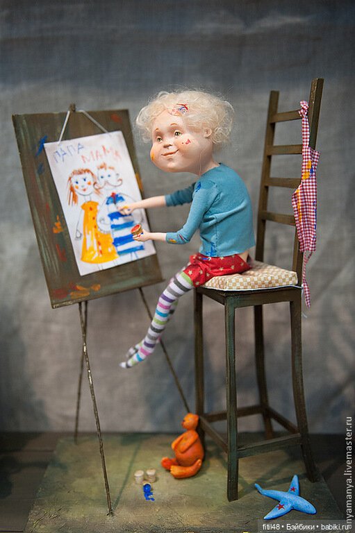 Авторские куклы творческого дуэта АняМаня