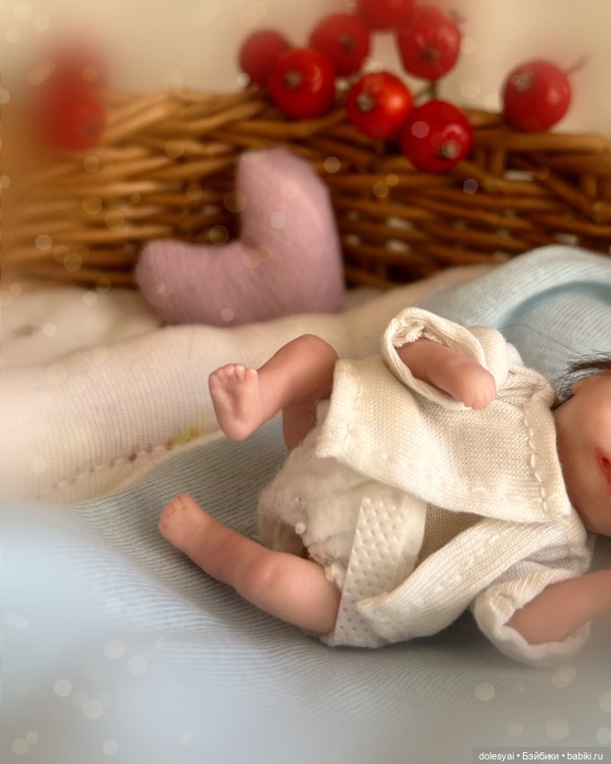 Малыш Эзра 💙 — Авторские миниатюрные куклы: лепка (фото 4)