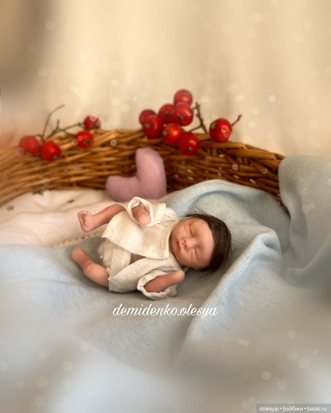 Малыш Эзра 💙 — Авторские миниатюрные куклы: лепка (фото 2)