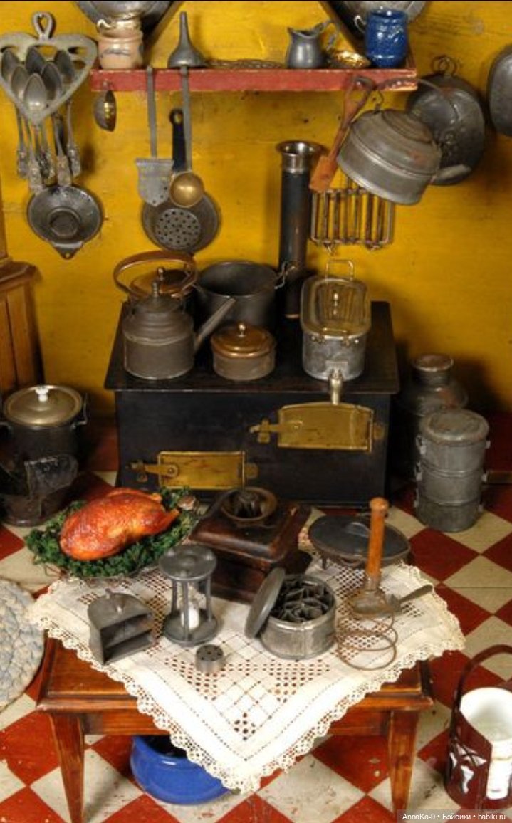 Подборка антикварных кухонных плит