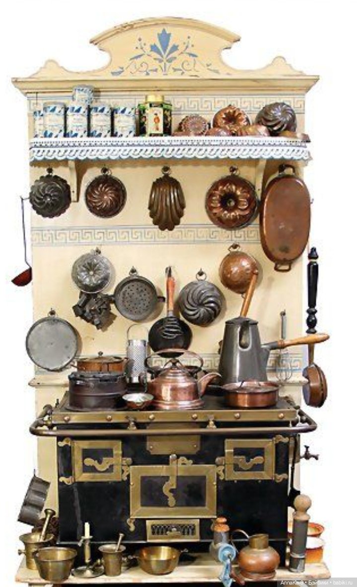 Подборка антикварных кухонных плит