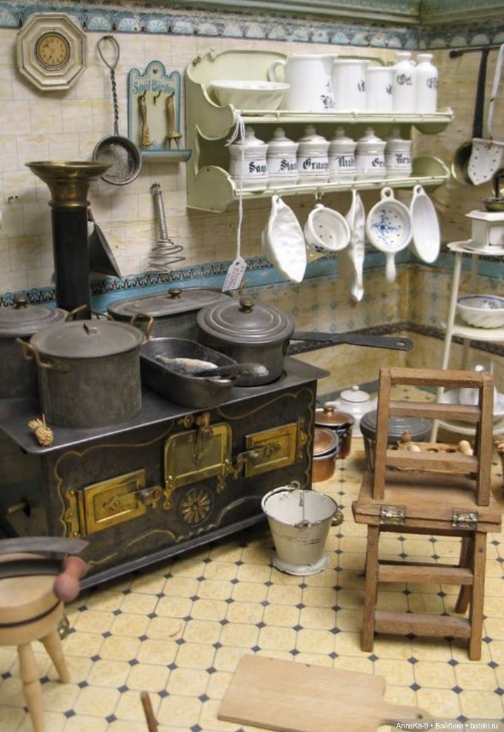 Подборка антикварных кухонных плит