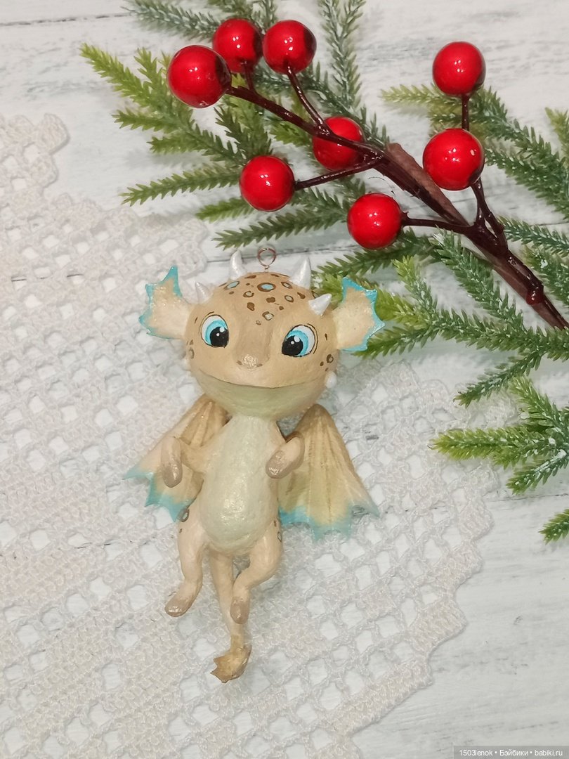 Дракончик — Лепка авторских игрушек и папье